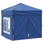 Tenda per Feste Pieghevole con Pareti Laterali Blu 2x2 m