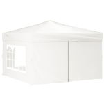 Tenda per Feste Pieghevole con Pareti Laterali Bianco 3x3 m