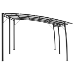 Tenda Parasole da Giardino 6x3x2,55 m Crema