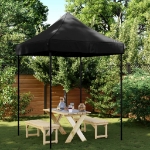 Tenda da Festa Pieghevole Pop-Up Nero 200x200x306 cm