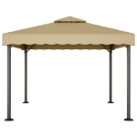 Gazebo Tortora 3x3 m Alluminio e Acciaio