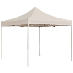 Gazebo Professionale Pieghevole in Alluminio 3x3m Crema