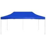 Gazebo Professionale Pieghevole Alluminio 6x3 m Blu