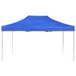 Gazebo Professionale Pieghevole Alluminio 4,5x3 m Blu