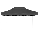 Gazebo Professionale Pieghevole Alluminio 4,5x3 m Antracite