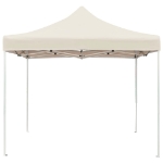 Gazebo Professionale Pieghevole Alluminio 2x2 m Crema