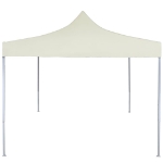 Gazebo Professionale Pieghevole 2x2 m in Acciaio Crema