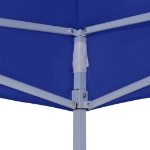 Gazebo Professionale Pieghevole 2x2 m in Acciaio Blu