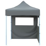 Gazebo Professionale Pieghevole 2 Pareti 2x2m Acciaio Antracite