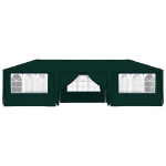 Gazebo Professionale con Pareti 4x9 m Verde 90 g/m²