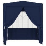 Gazebo Professionale con Pareti 2,5x2,5 m Blu 90 g/m²