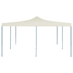 Gazebo Pieghevole 5x5 m Crema