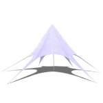Gazebo padiglione tenda da giardino a stella esagonale 12m
