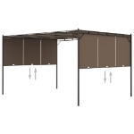 Gazebo da Giardino con Tenda Laterale 4x3x2,25 m Talpa