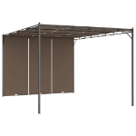 Gazebo da Giardino con Tenda Laterale 4x3x2,25 m Talpa