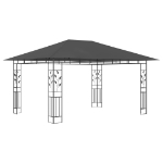 Gazebo con Zanzariera 4x3x2,73 m Antracite 180 g/m²