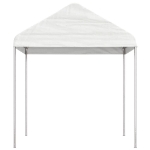 Gazebo con Tetto Bianco 6,69x2,28x2,69 m in Polietilene