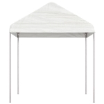 Gazebo con Tetto Bianco 4,46x2,28x2,69 m in Polietilene