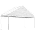 Gazebo con Tetto Bianco 20,07x5,88x3,75 m in Polietilene