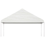 Gazebo con Tetto Bianco 20,07x5,88x3,75 m in Polietilene