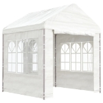 Gazebo con Tetto Bianco 2,28x2,23x2,69 m in Polietilene