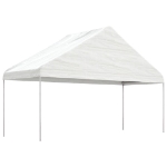 Gazebo con Tetto Bianco 15,61x5,88x3,75 m in Polietilene