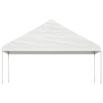 Gazebo con Tetto Bianco 13,38x5,88x3,75 m in Polietilene