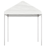 Gazebo con Tetto Bianco 13,38x2,28x2,69 m in Polietilene