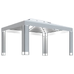 Gazebo con Stringa di Luci LED Bianco 3x4 m