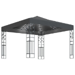 Gazebo con Stringa di Luci LED 3x3 m Antracite