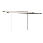 Gazebo Bianco 4x4 m 180 g/m² Tessuto e Acciaio