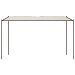 Gazebo Bianco 4x4 m 180 g/m² Tessuto e Acciaio