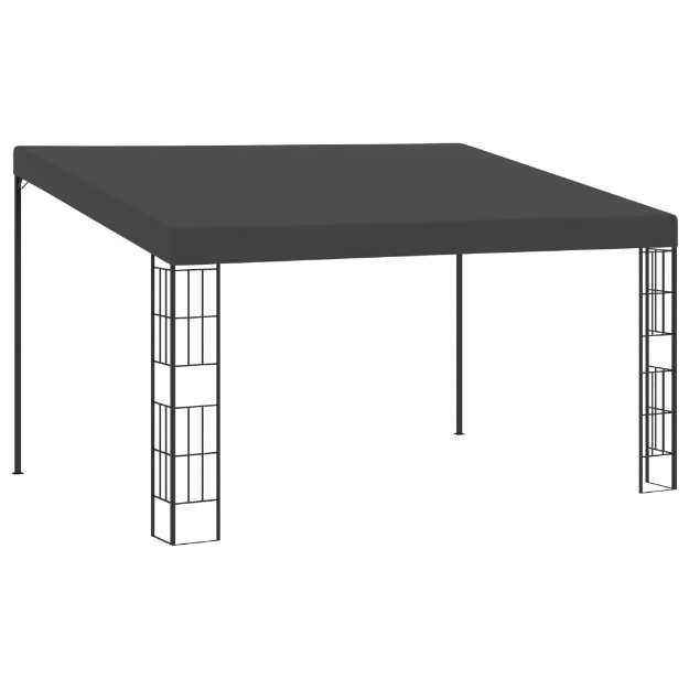 Gazebo a Parete 3x4 m Antracite in Tessuto