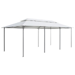 Gazebo 600x298x270 cm Bianco 180g/m²