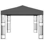 Gazebo 3x3 m Antracite in Tessuto