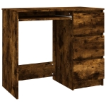 Scrivania Rovere Fumo 90x45x76 cm in Legno Multistrato