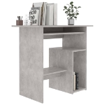 Scrivania Grigio Cemento 80x45x74 cm in Legno Multistrato