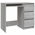 Scrivania Grigio Sonoma 90x45x76 cm in Legno Multistrato