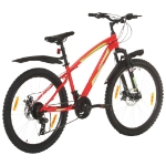 Mountain Bike 21 Speed 26" Ruote 42 cm Rosso