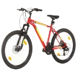 Mountain Bike 21 Speed 27,5" Ruote 50 cm Rosso