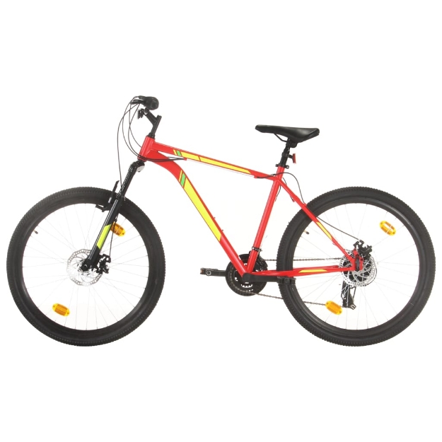 Mountain Bike 21 Speed 27,5" Ruote 42 cm Rosso