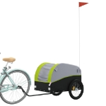 Rimorchio da Bici Nero e Verde 45 kg in Ferro