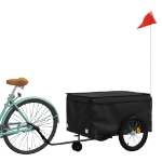 Rimorchio da Bici Nero 45 kg in Ferro