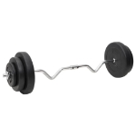 Set Bilanciere Curl e Manubri con Dischi 60 kg