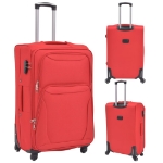 Set di Valigie Trolley 3 pz Morbide Rosse