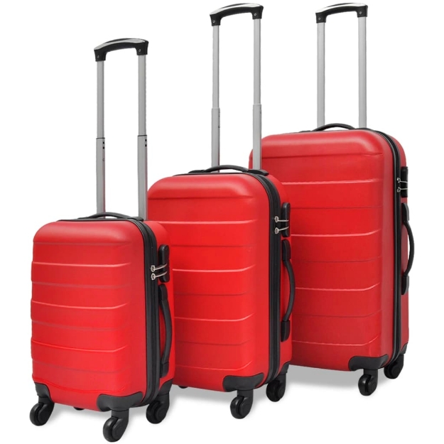 Set Trolley 3 pz Rosso