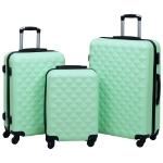 Set Valigie Trolley a Custodia Rigida 3 pz Menta in ABS