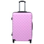 Set Valigie Trolley a Custodia Rigida 3 pz Rosa in ABS