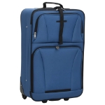 Set Valigie da Viaggio 5 pz Blu in Tessuto