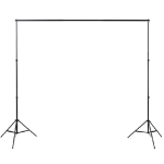 Kit Studio Foto con 3 Fondali in Cotone Telaio Regolabile 3x5 m